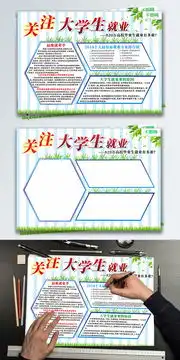 关注大学生就业党建党政清新手抄报图片素材cdr格式下载其他大全