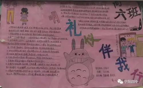 宁阳四中开展讲文明懂礼貌校园文化建设活动