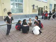政法系举办小手拉大手,文明一起走志愿活动
