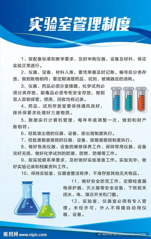 实验室管理制度图片