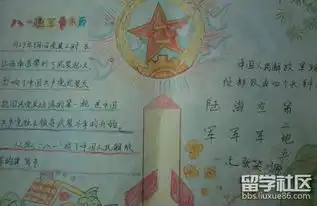 一年级建军节手抄报