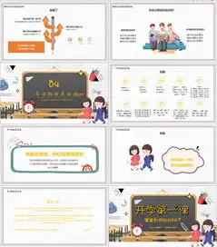 卡通黑板风开学第一课教育教学ppt模板下载熊猫办公