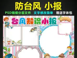 防台风小报防汛安全知识手抄报电子小报模板图片素材psd下载76.46mb校园安全手抄报大全安全健康手抄报
