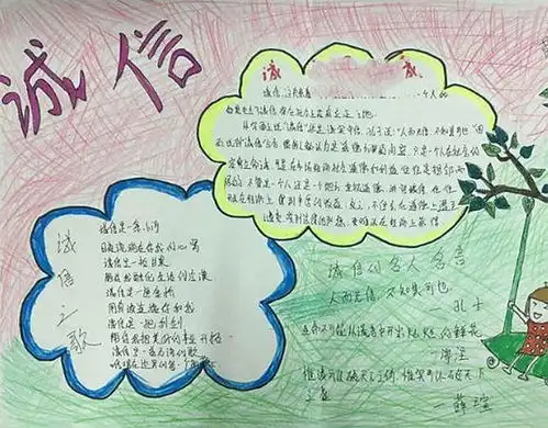 与诚信同行做新时代好少年潢川县小吕店中学开展诚信教育活动
