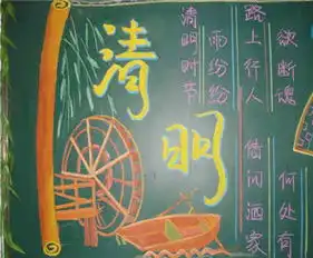 清明节手抄报清明节踏青