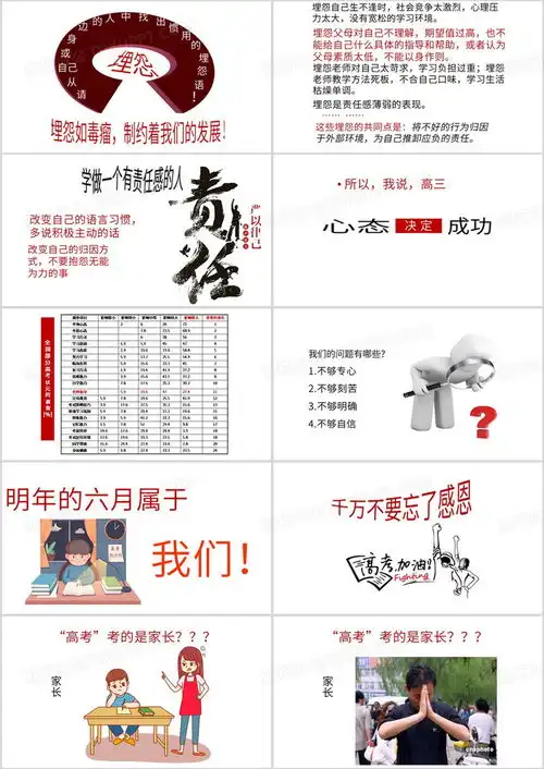 红色简约风高三高考励志主题班会ppt模板下载编号ljkoznzq熊猫办公