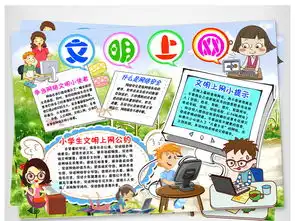 文明上网小报健康上网手抄报电子小报设计图片素材网络安全手抄报大全psd模板下载33.83mb安全健康手抄报