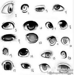有没有画动漫人物眼睛的图片