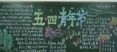 关于五四青年节黑板报的资料大全