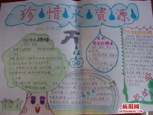 生命之源水手抄报