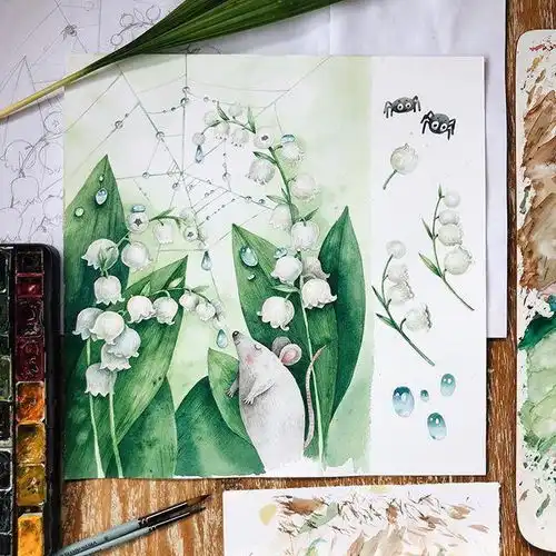 清新治愈系手绘,把春天圈在纸上,把美好藏进画里