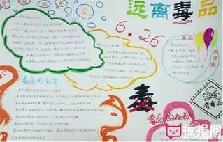 禁毒日手抄报,远离毒品