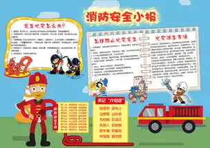 卡通消防安全小报校园安全手抄报psd模板图片psd设计图下载消防安全手抄报大全编号17094356
