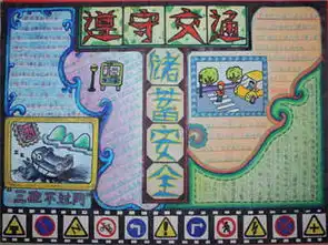 交通安全手抄报图片乡村道路驾车注意事项