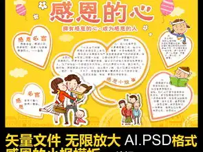 感恩的心电子小报素材图片模板psd设计图下载感恩节手抄报大全编号17207328