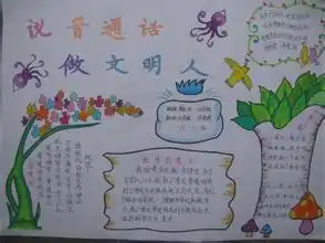 关于说好普通话感动你我他的手抄报