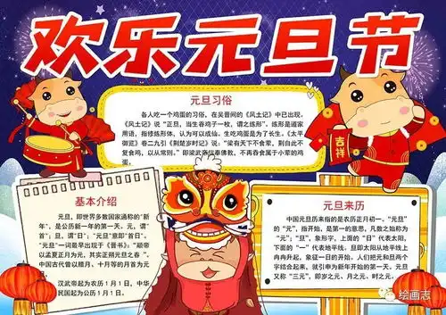 2021年元旦创意手抄报,看这篇就够了,赶紧收藏起来