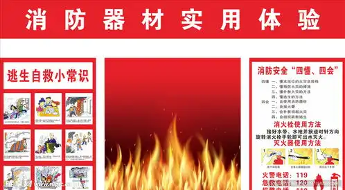 消防逃生自救常识设计图