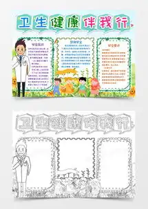 卫生健康伴我行小报手抄报模版word模板下载docx格式熊猫办公