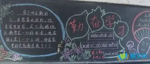 有关努力的你黑板报