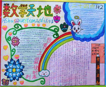 数学手抄报数学小笑话