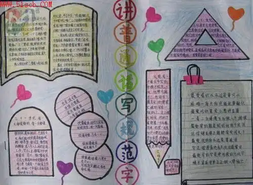 关于推广普通话的手抄报