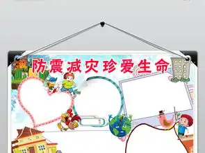 防震减灾小报地震安全知识手抄报电子小报图片模板psd设计图下载防震减灾手抄报大全编号17787647