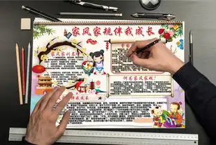 文明家风小报家风家训家规国学经典手抄报小报图片素材psd模板下载27.03mb传统国学手抄报大全读书手抄报