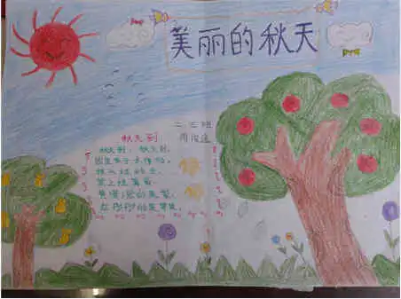 关于秋天的手抄报秋天真美丽