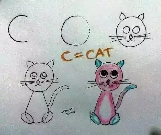 26个字母变身简笔画,跟孩子玩一遍,就全记住了