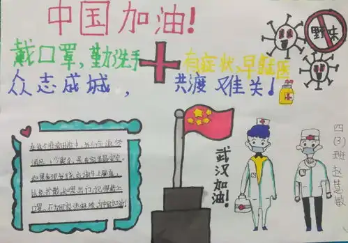 小小手抄报助力防疫情
