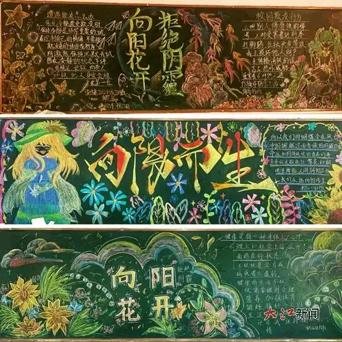 礼润青春展风采向阳花开绽芳华九江市第十一中学举办第二期黑板报展评活动