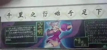 同样是以王者荣耀为主题的板报,艺术生跟文化生的差别有点大...