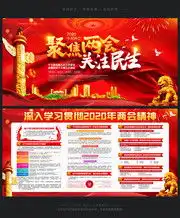2020两会展板,全国两会板报宣传栏图片素材,百图汇素材网第2页