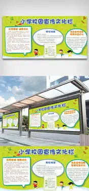 卡通可爱校园文化墙班级宣传栏图片素材ai格式下载其他大全