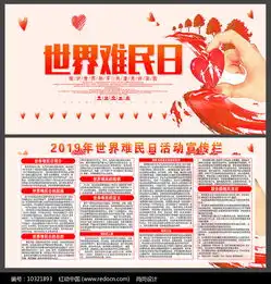 2019世界难民日宣传展板