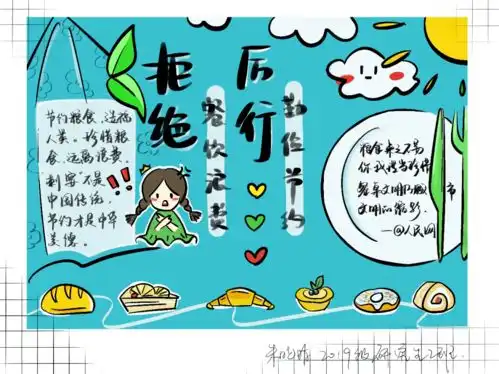 文明新食尚,争做追光者我院光盘行动手抄报风采展示