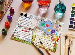 蓝色创意数学小报word模板下载熊猫办公