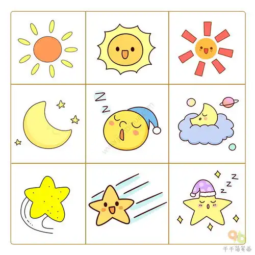 天气手账小素材简笔画大全做板报做手账都很实用值得收藏哦