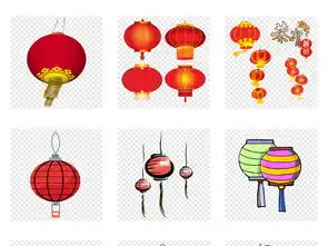 卡通灯笼素材png中国风古风灯笼图片设计高清模板下载8.94mb灯笼剪纸大全