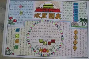 推普,迎国庆的手抄报