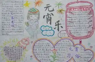 羊年元宵节手抄报图片大全