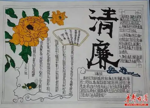 桃江县三堂街镇完小举行清廉学校建设手抄报评比活动