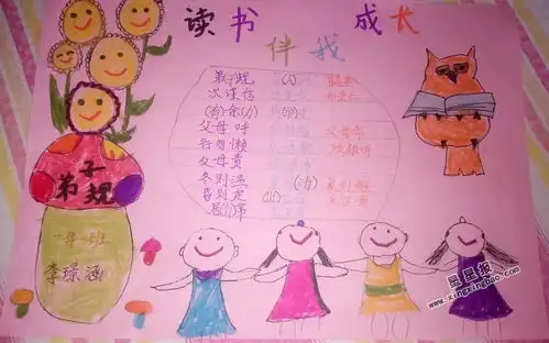 读书伴我成长手抄报图片大全