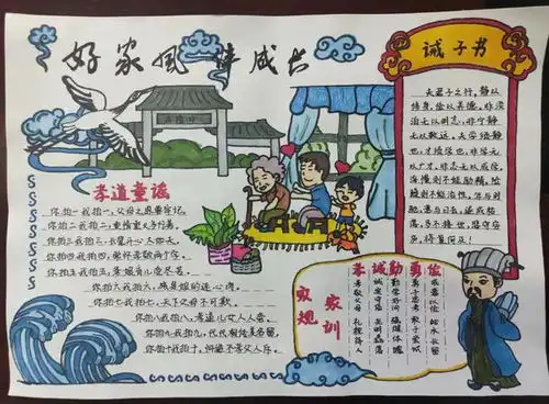 襄城区襄伴童行家风润万家手抄报征集展示六
