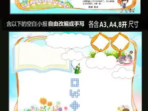 word版数学小报手抄报模板趣味数学面积图片下载doc素材数学手抄报
