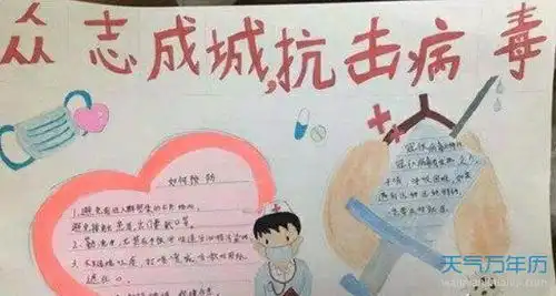 2020抗击疫情手抄报大全2020简单的抗击疫情手抄报图片