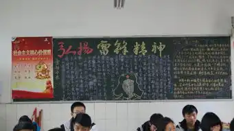 雷锋精神主题黑板报