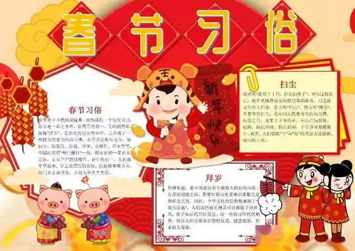 2022虎年寒假手抄报春节好词好句好段,孩子用得上