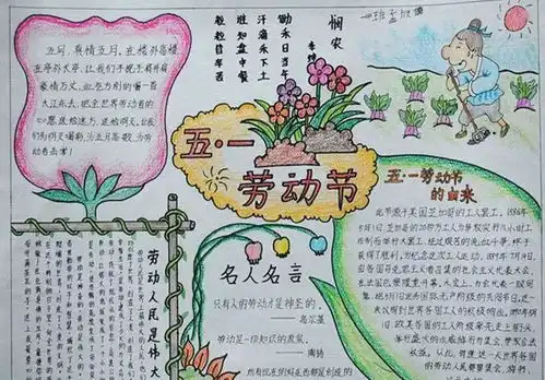 作业安排五一快到了,劳动节手抄报诗歌范文名言,让学生动起手来